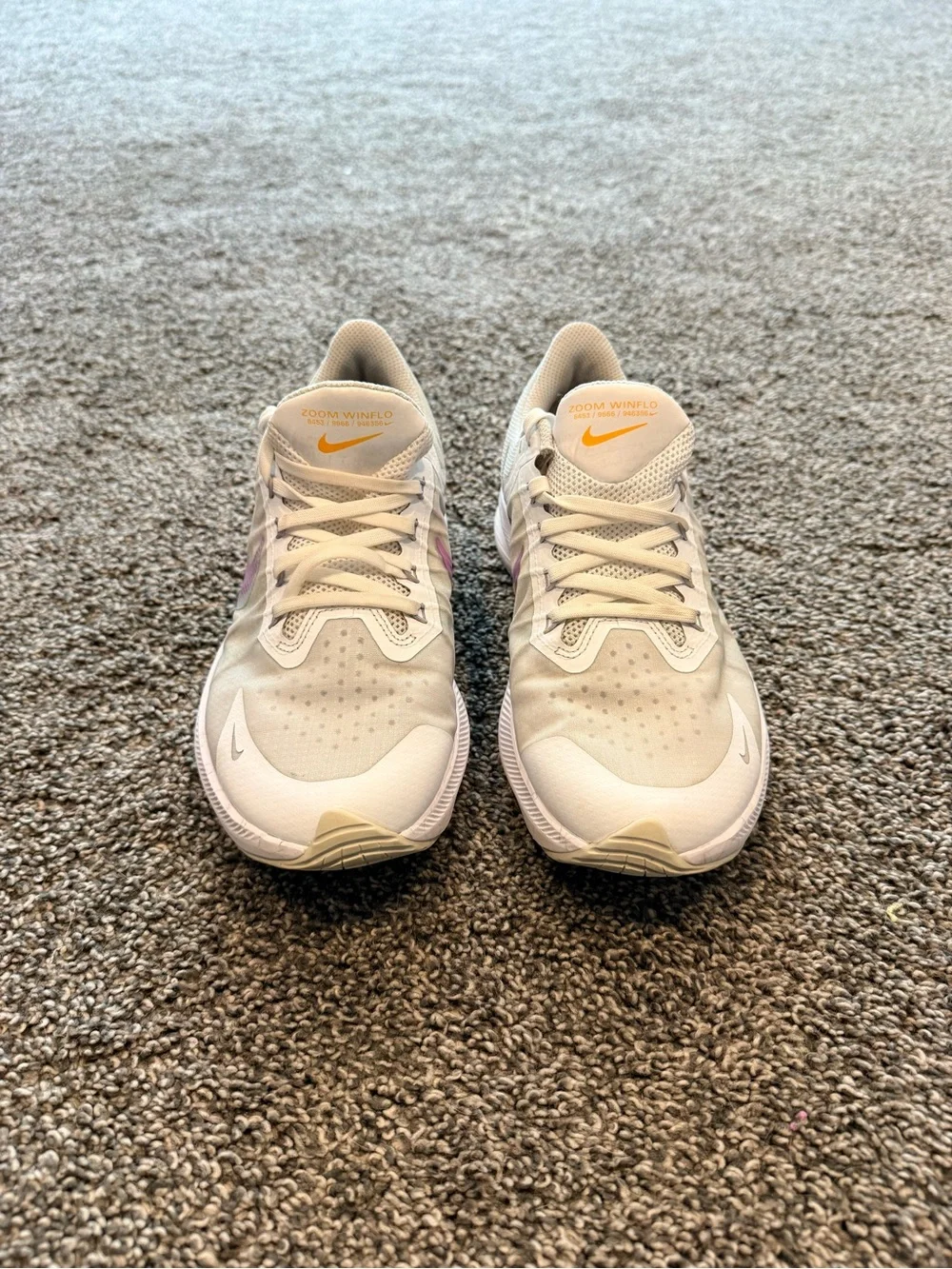 Size 5.5M/7W - Nike Women's Zoom Winflo 8 Gray Violet Shock Shoes - CW3421-102